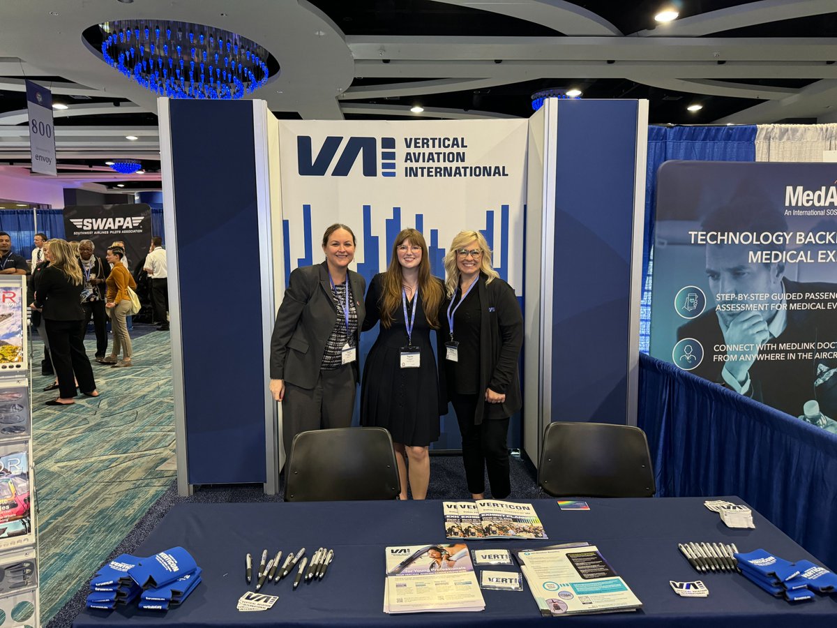 NASAO had a great time catching up with #business partners at #WAI24!👩‍✈️ Tracy MacDonald & Taylor Bryan visited the booths of @NBAA, @flywithaopa, @verticalavi, and more!

Did you attend the 2024 @WomenInAviation Convention? ✈