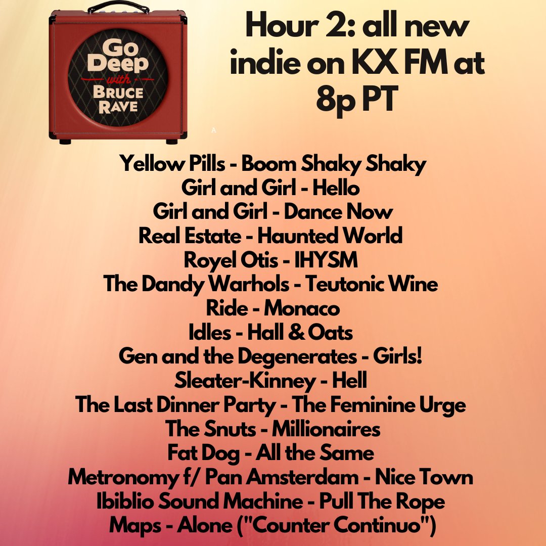 Saturday Night Streaming: Here's what's on top for tonights all new music @KXFM_ . Stream kxfmradio.org/player, with our app, on iHeart or on TuneIn.