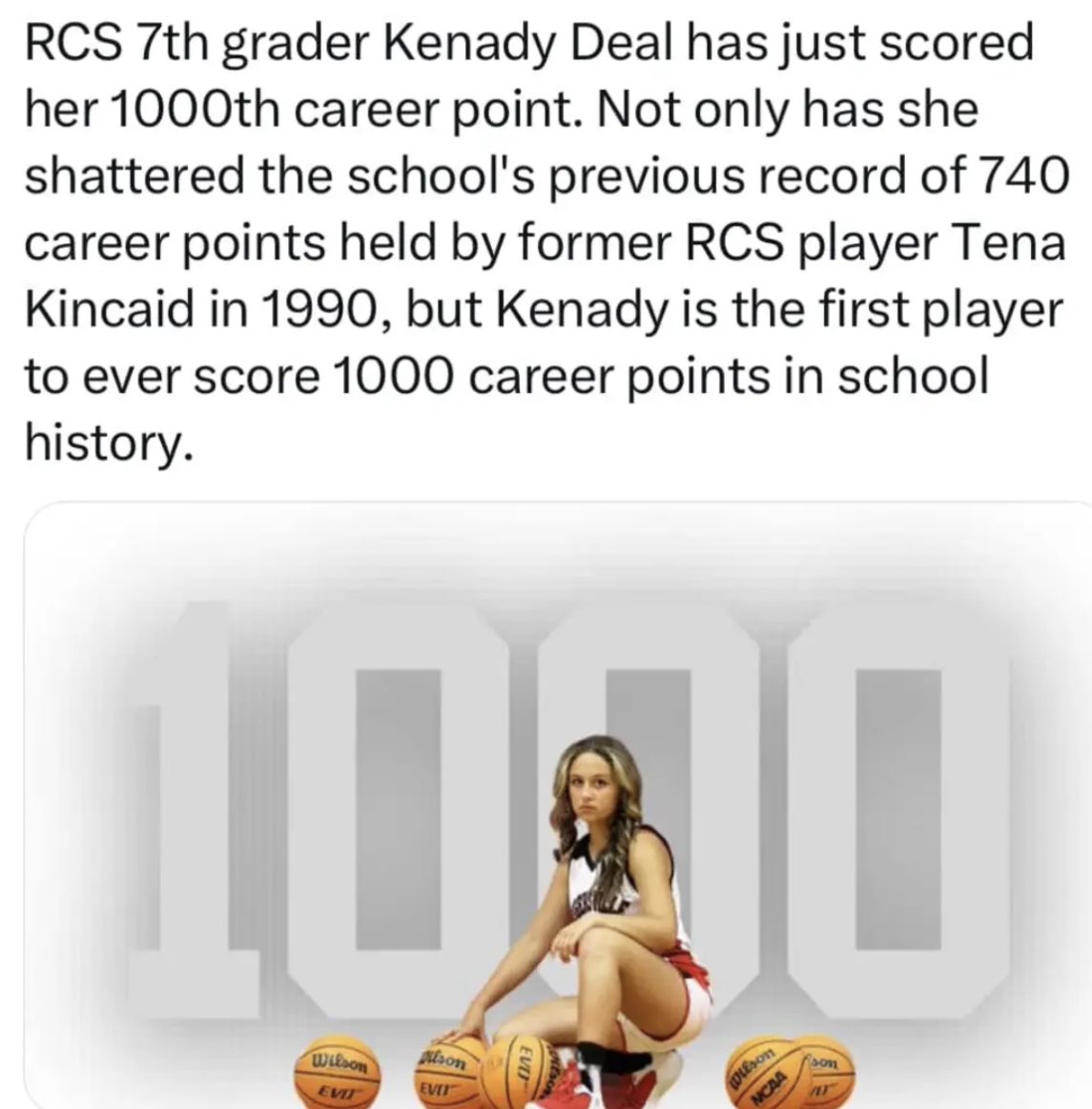 HowieSomp's tweet photo. Don’t miss Kenady Deal (Rogersville City) in the 5th Annual East TN All-Star game at Sevier County Jr HS this Wed. @ 6pm- Boys gm -7:30. Come see why Deal avg. 21.3/gm while leading her team to a State Championship &amp; a 29-0 season!!! https://t.co/oX11gl059W