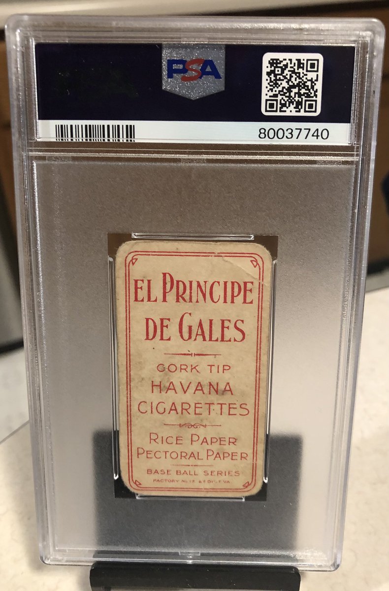 OSmithCollector's tweet photo. Recently added this horizontal T206 Jack Powell with the rare El Principe De Gales (EPDG) back! I’m trying to keep the Browns team set collection interesting with more rare backs! #T206 #EPDG https://t.co/XZaU66HUOA