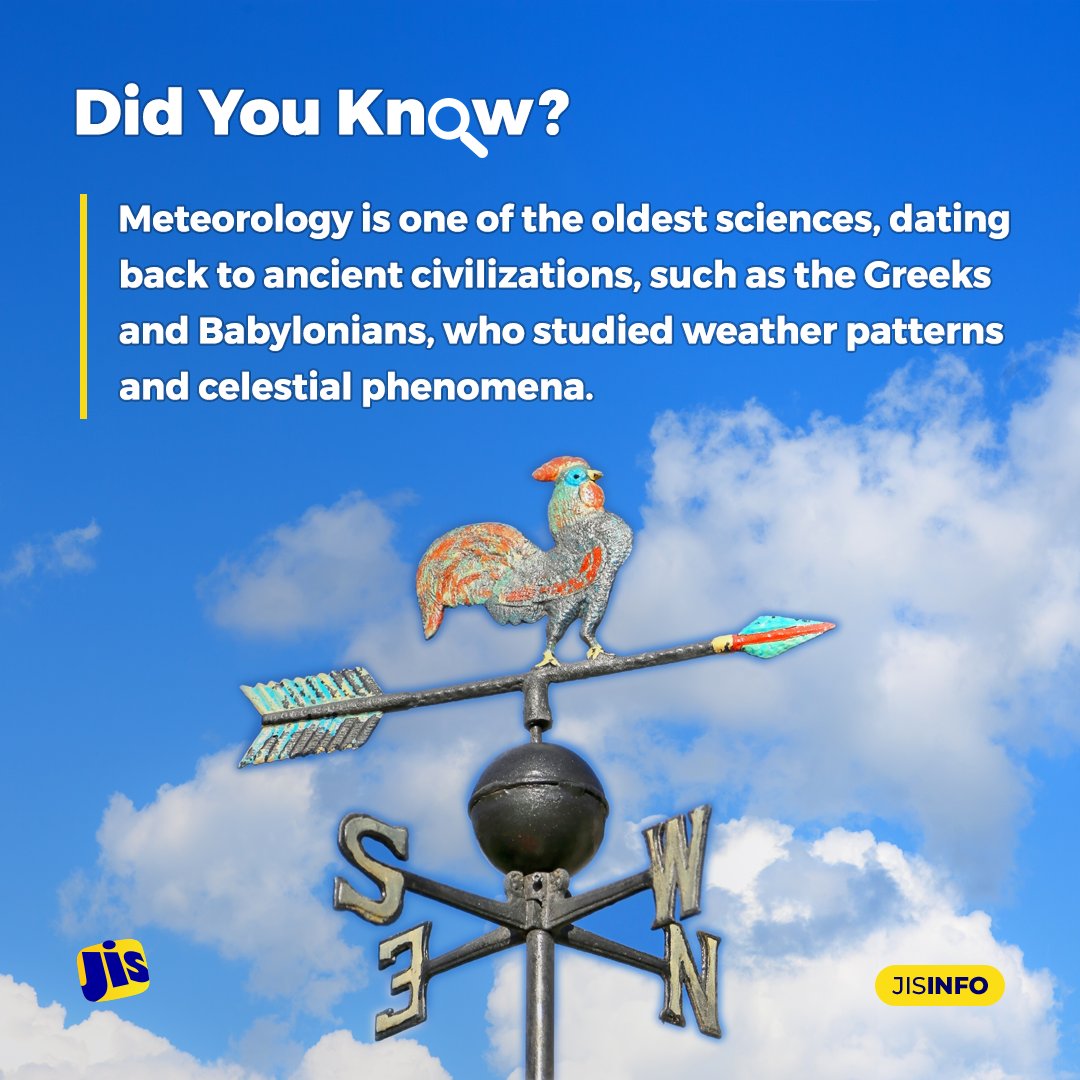 It's #WorldMeteorologicalDay! 🌎 ☁️ From ancient observations to modern forecasting, meteorology stands as one of the oldest sciences, tracing its roots back to the dawn of civilization. 🌦️⏳ #Meteorology #AncientScience #Science #WeatherHistory #History #Weather