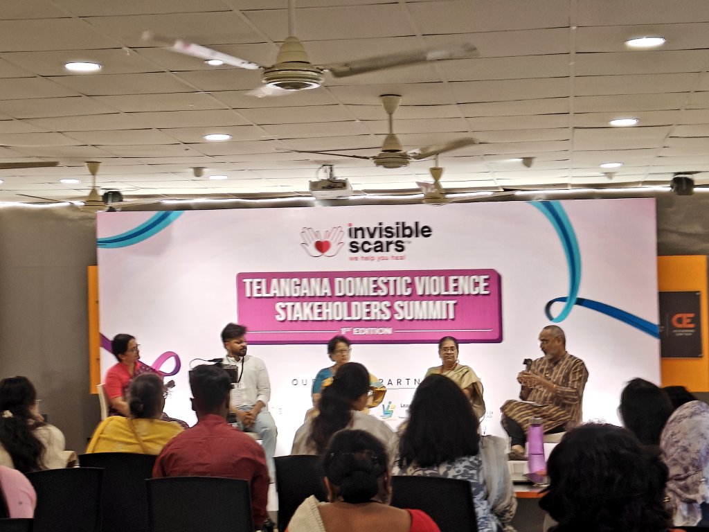 #DomesticViolence is a serious health crisis - says #WHO Today spoke in the #Telengana Domestic Violence Stakeholders Summit held by @In_visiblescars @EktaVVerma Thanks to @evitafernandez6 @FernandezFound1 for agreeing to support the victims. The Chief Guest was @Shikhagoel_IPS