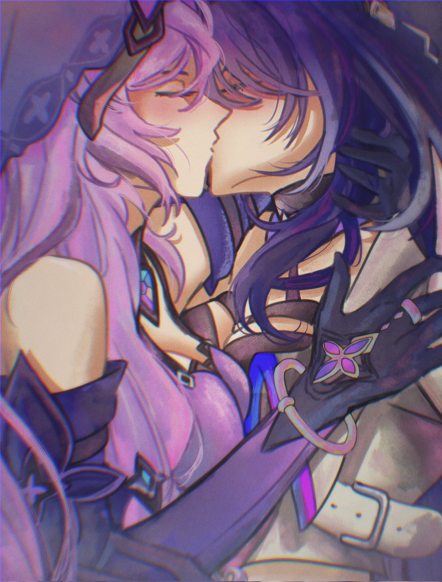 Kiss kiss fall in love #Acheswan #HonkaiStarRail #hsr #acherswan #acheron #BlackSwan