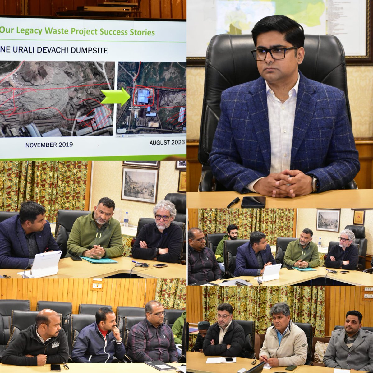 Commissioner SMC Dr. @owais_ias led a review session on the Management of #MunicipalSolidWaste, the session brought together key stakeholders & experts to address the issue. All Stakeholders and Experts showcased their projects designed to foster a greener & sustainable future.