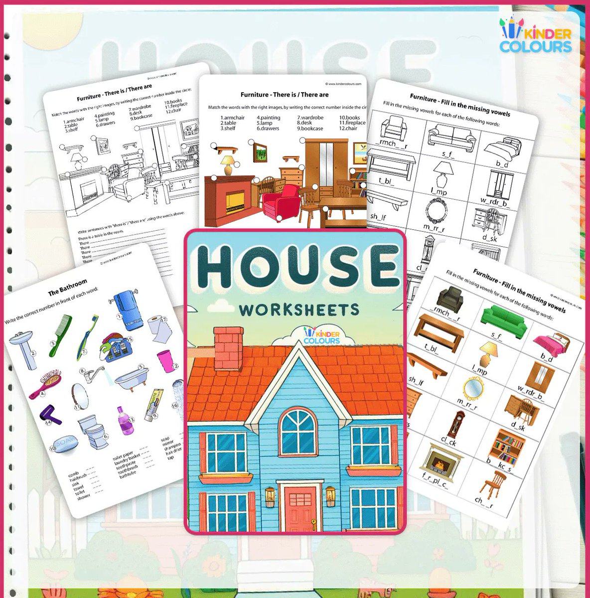 kinder_colours's tweet photo. Home Explorer: House Worksheet Collection

#WorksheetsForKids
#PreschoolLearning
#FirstGradeFun
#KindergartenWorksheets
#MathMastery

https://t.co/C9qEotYyLK https://t.co/11ICyJTNcD