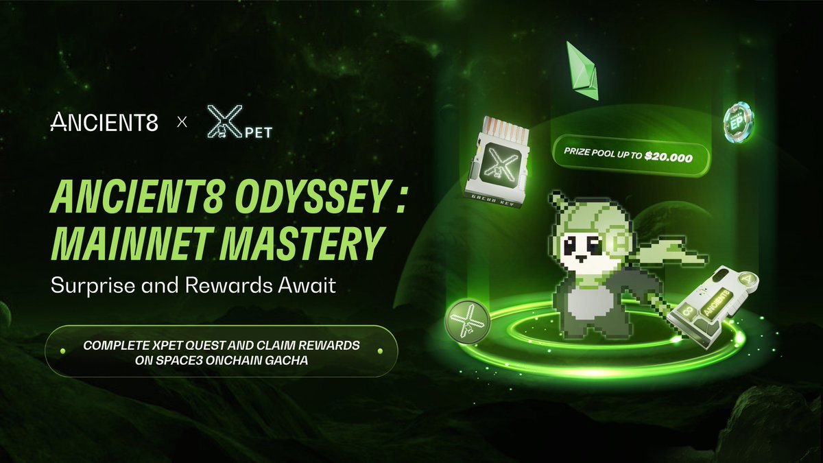 SmartCryptoNew1's tweet photo. 🧭 @Ancient8_gg has been partnered with @xpet_tech for a special campaign event

🧭 #xPetTech is an innovative social and gaming platform that combines the joy of virtual pet ownership with the transformative capabilities of blockchain technology

🔽 VISIT
https://t.co/hZocybXt2d
#SCN1
