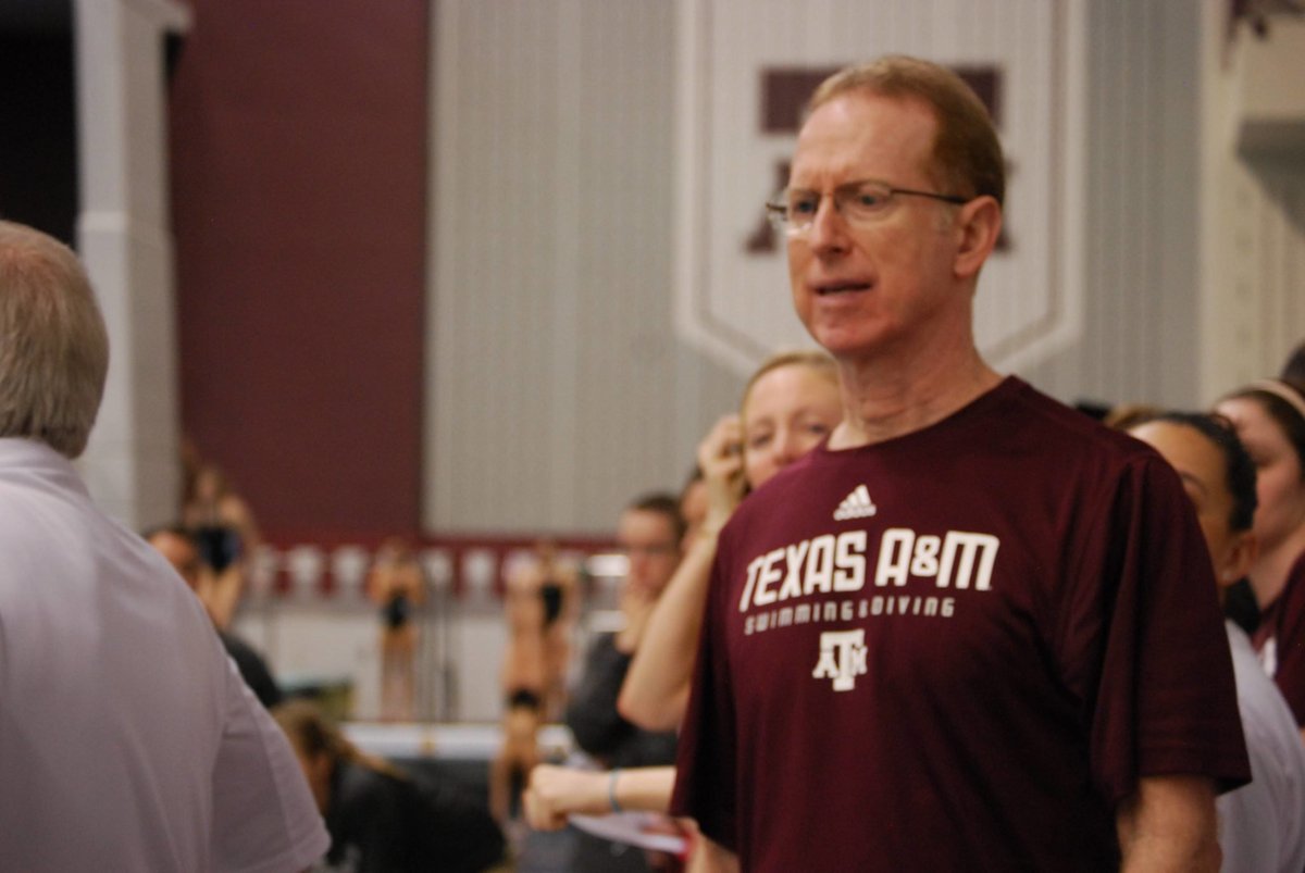 Braden_Keith's tweet photo. Glad to see Texas A&M sending Steve Bultman out on a high note. They sent a big, young roster to NCAAs and fr Miranda Grana (who you probably never heard of) just finished 6th at NCAAs in the 200 back.

Bultman will never be remembered as the world's best recruiter but he develops like few others on earth.