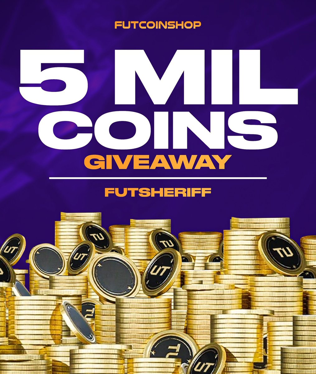 🚨5M COINS GIVEAWAYYYY🔥🔥 5x winners gets 1M each, or 1x Winner gets 5M?👀🔥 - RT - Follow me + @FUTCoinShop That’s all✅ 🤞🏻 Good luck! Winner soon!🤝 #fc24