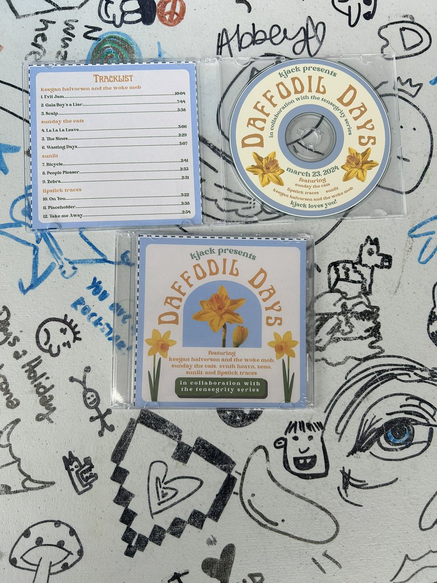 The Daffodil Days Festival is happening today at the First Amendment Plaza!  CDs, stickers, and the KJACK zine are available! Bands like Keegan Halvorson and the Woke Mob, Sunday the Cats, Sunlit, and Lipstick Traces are playing too!  Hope to see you all there!