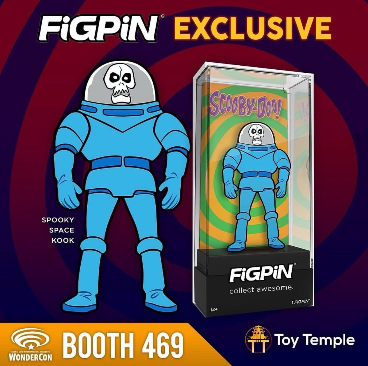 Spooky Space Kook from Scooby-Doo is a @plasticempire exclusive that will be available first at the @toytempleofficial booth at Wondercon.
@figpinofficial #FiGPiNs FiGPiN #CollectAwesome