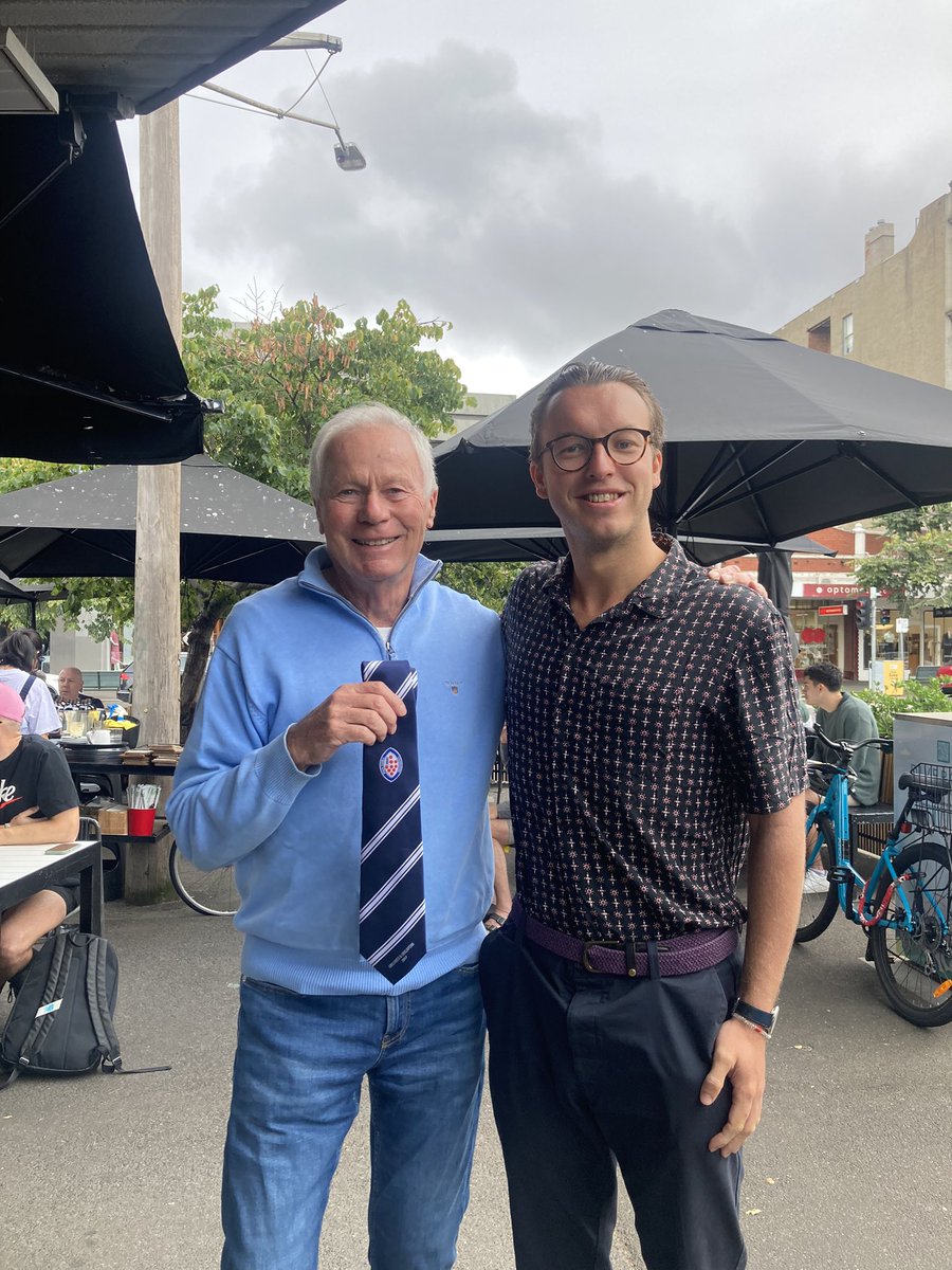 It was lovely to meet Chris Barlow OV (Ca 59-64) in Melbourne. As a boarder, Chris enjoyed physics, and played first team <a href="/KSWCricket/">King’s Worcester Cricket</a>. He has managed major airports in the UK and Australia and is now a non exec director in infrastructure. <a href="/KingsWorcester/">King's Worcester</a> <a href="/Old_Vigornians/">Old Vigornians</a>