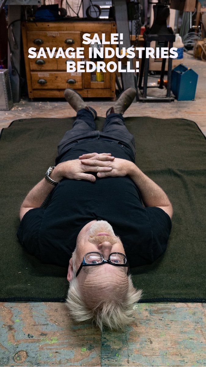 In celebration of spring, my bedroll is $20 off through Monday! Buy here: adamsavage.com