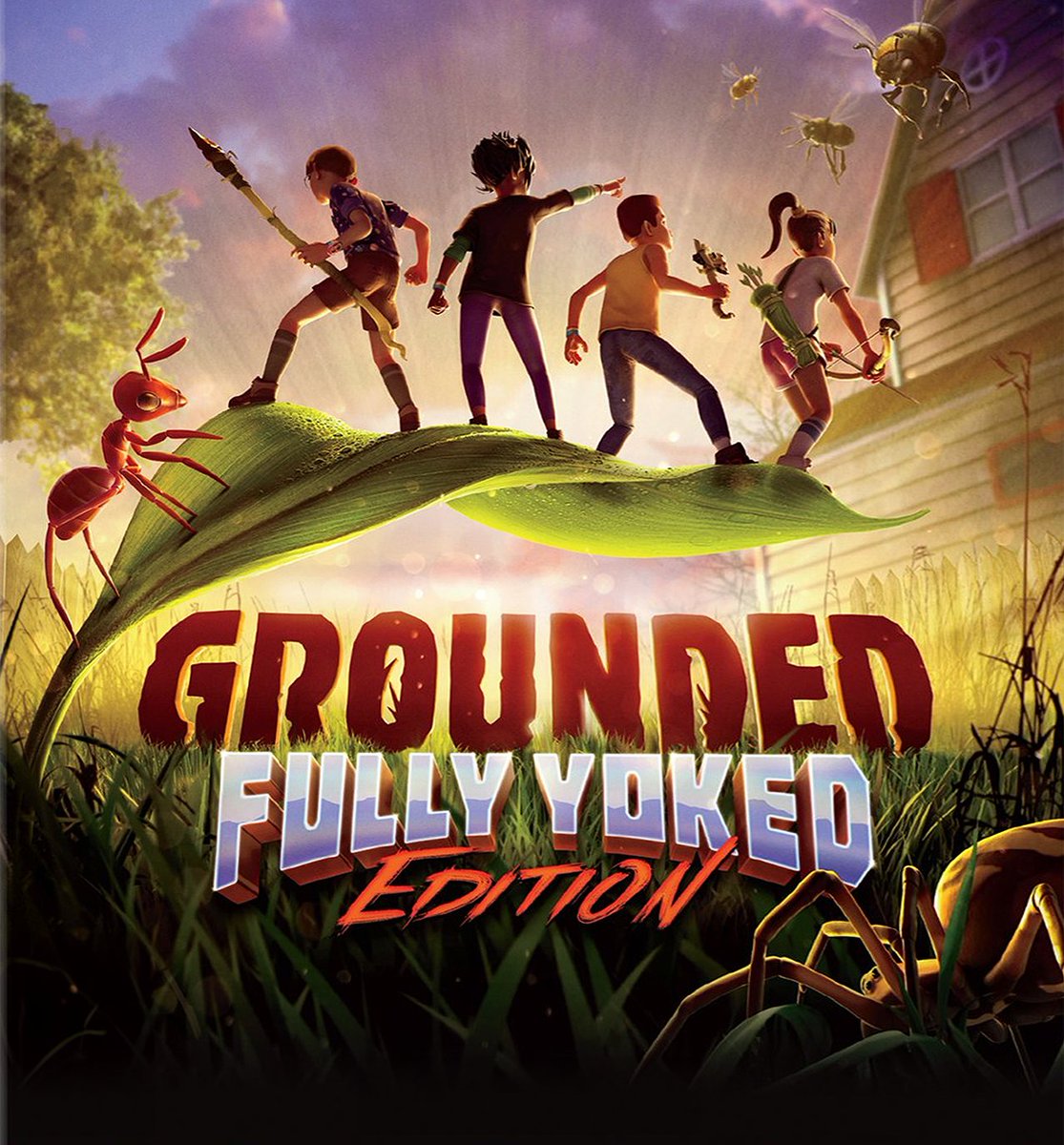 Grounded | Fully Yoked Update revealed. • New Game+ • Fire, red, and black Ant Queens • Infused bugs • New molars • New achievements • Ability to upgrade gear past level 9 • New mutations • New weapon variants • Secret Door: beat the Javamatic, Brood Mother, Mantis and…