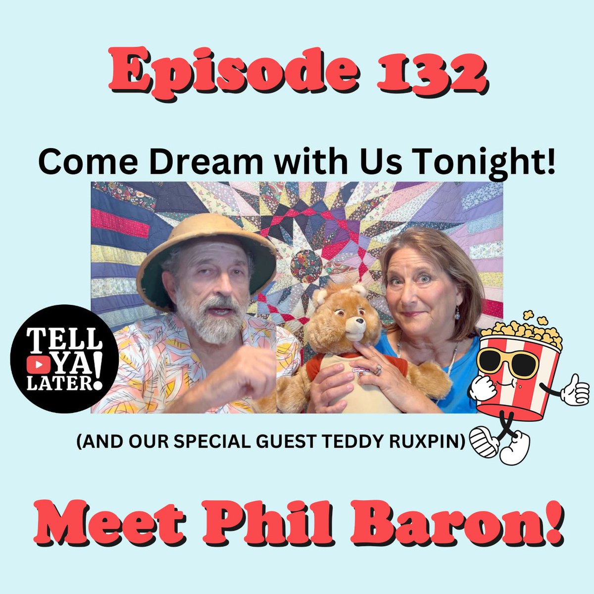 Meet Phil Baron in Ep. 132 of the #TellYaLaterShow! Phil is a songwriter, singer, performer, producer, DJ, and the Voice of Teddy Ruxpin and Piglet. He regales us with the history of the dynamic duo Willio and Phillio and the story of Teddy Ruxpin! 

patreon.com/posts/tell-ya-…