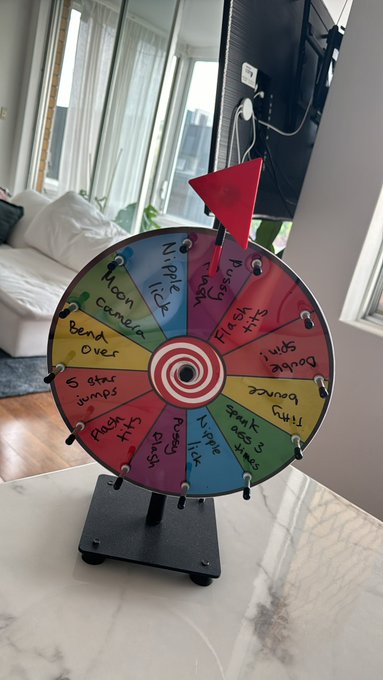 Playing spin the wheel on my OF live today! Come join me at 6pm Pacific! https://t.co/AXAwqKJx93
