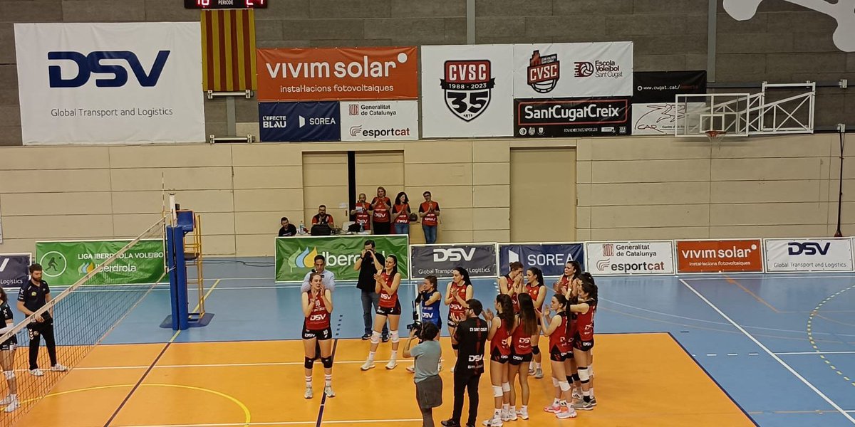 🔴⚫️🏐 El DSV CV Sant Cugat perd i s’acomiada del play-off #playoff #lligaiberdrola #voleibol #SantCugat @VoleiSantCugat @RafaRuhe @SantCugatCreix @VoleiCatala @RFEVB