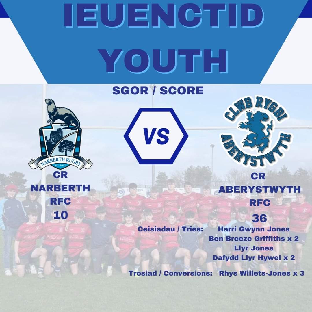 Llongyfarchiadau mawr i'r Ieuenctid a ennilloedd heddiw mewn gem gwpan yn erbyn Narberth.  Ymlaen nawr i'r rownd gyn-derfynol.
Huge congratulations to the Youth who won today in the cup game against Narberth.  Now on to the semi-final.
Da iawn Bois / Well done Boys