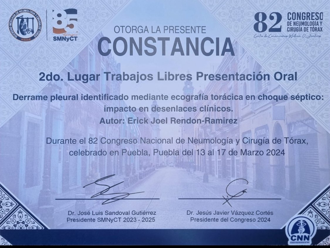 'The Mexican Pleural Team and two of the world's best pleurologists share the stage at the most important Mexican meeting on pulmonary diseases.'