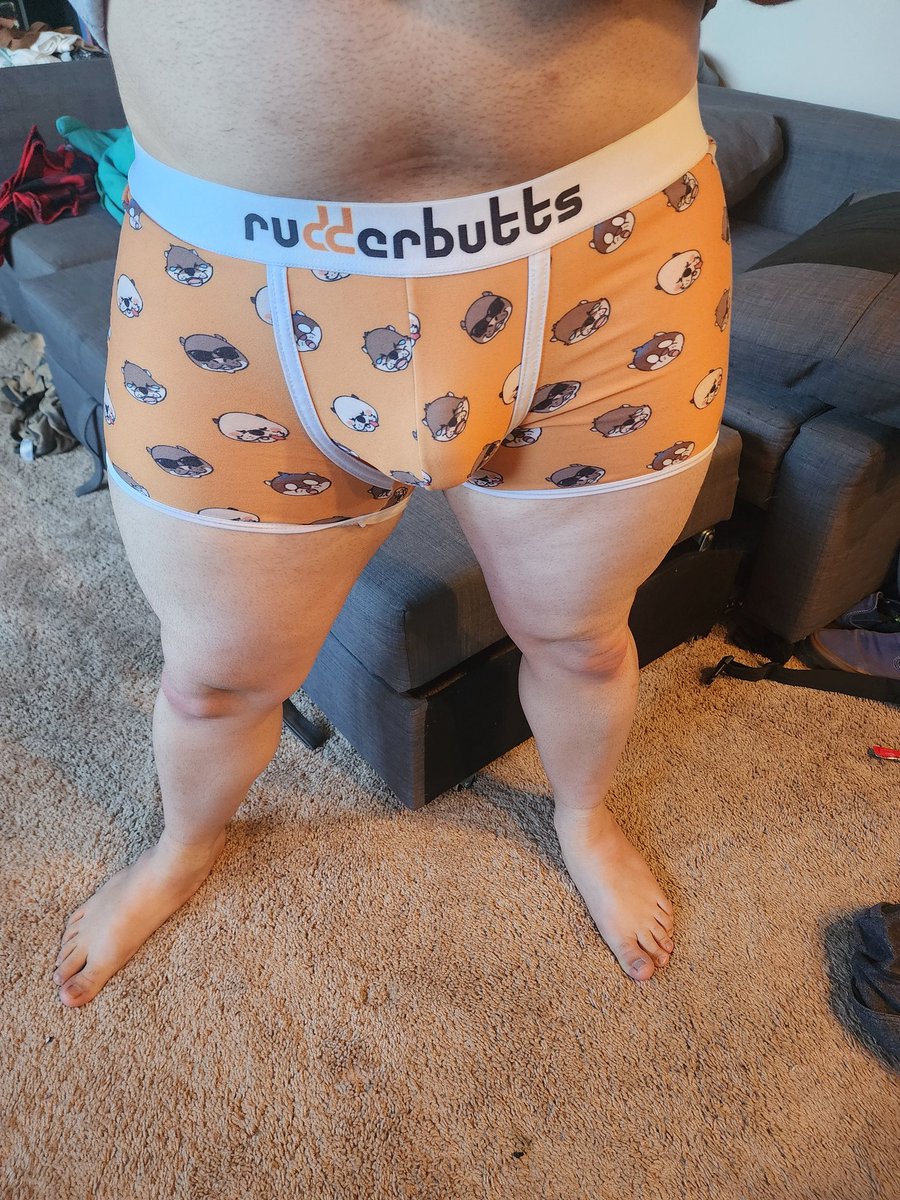 I may not have the abs but dammit I've got the legs to rock these <a href="/rudderbutts/">Rudderbutts Underwear</a>!