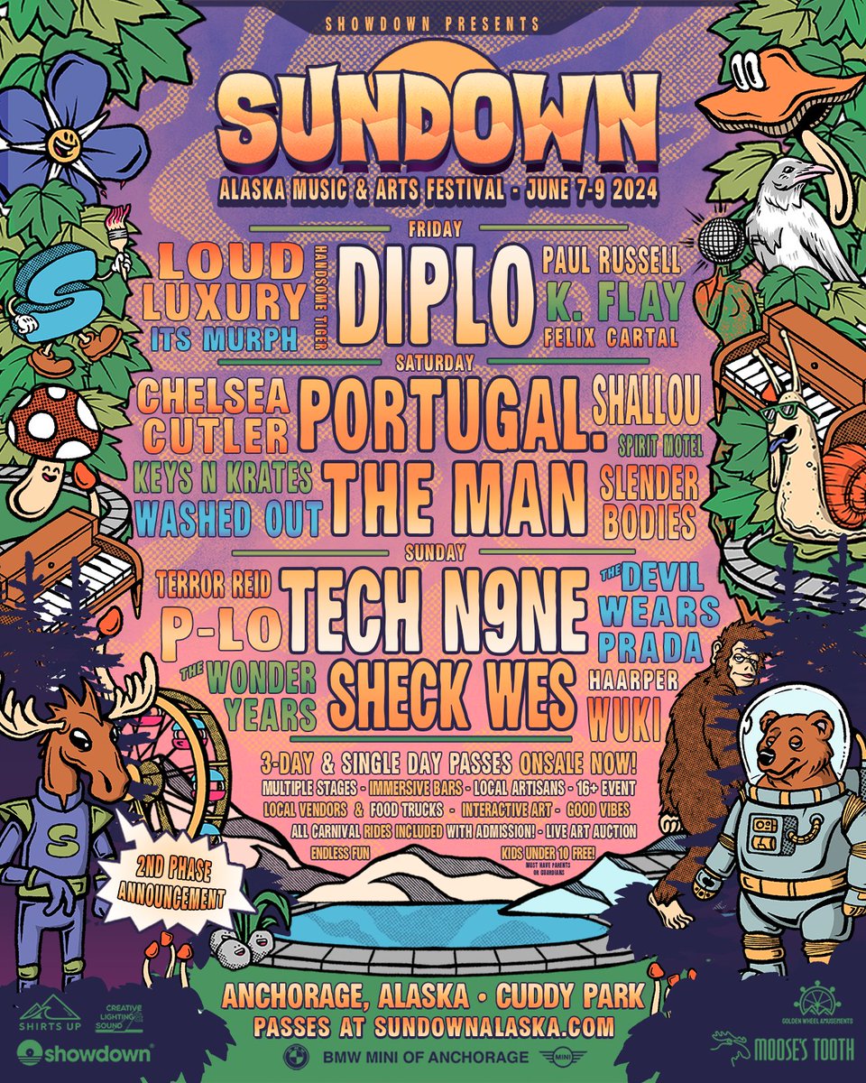 ALASKA SEE U IN JUNE!!! @SundownAlaska TIX: tinyurl.com/4v73y33t