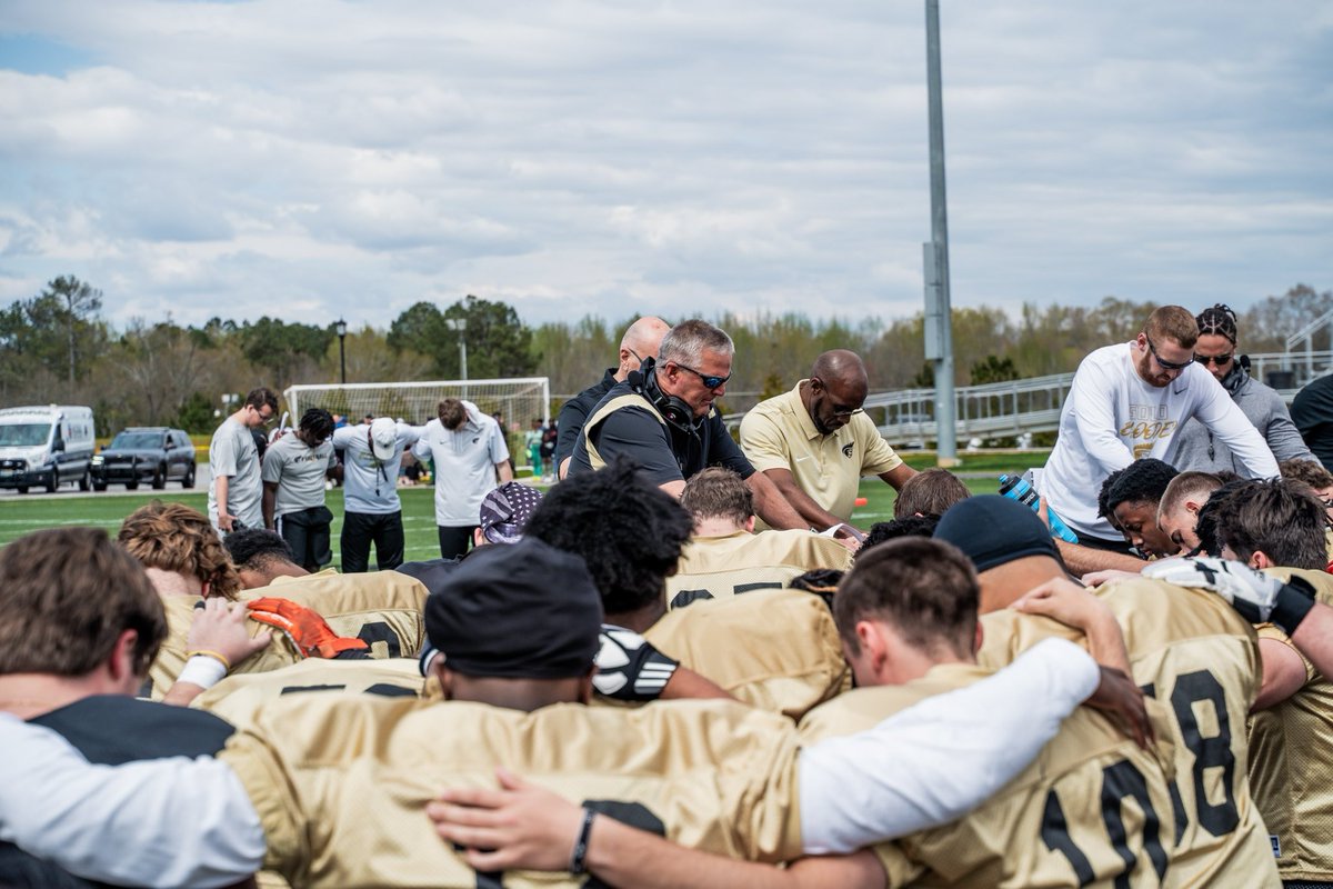 Wow! What a great day to be @AUTrojansFB! Special thanks to our administration and athletic support staff for making our first Spring Game special! Can’t say enough about our students, cheerleaders and fans! We are truly building something special here at AU! #AUthentic