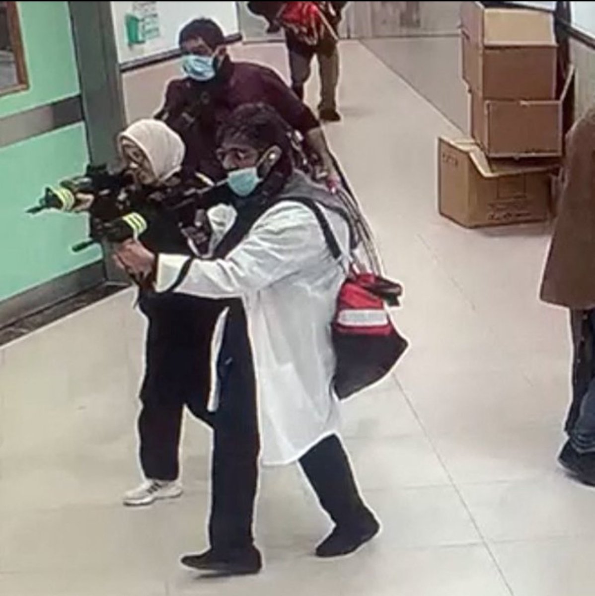 Remember when Isis did this in a hospital. It was actually Israelis shooting up patients in a Palestinian hospital.