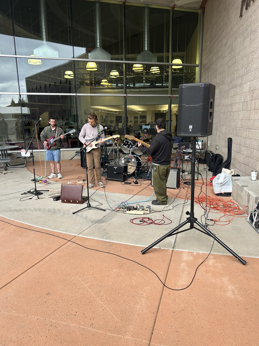The event has just begun!!!  The first band playing is Keegan Halvorsen and the Woke Mob!