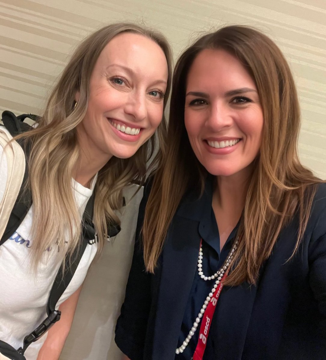 After collaborating on a few projects with the amazing @ElisaBostwick, I loved that we were able to spend some in-person time together @ASCD! She also taught me many new @canva tricks! #ASCD24