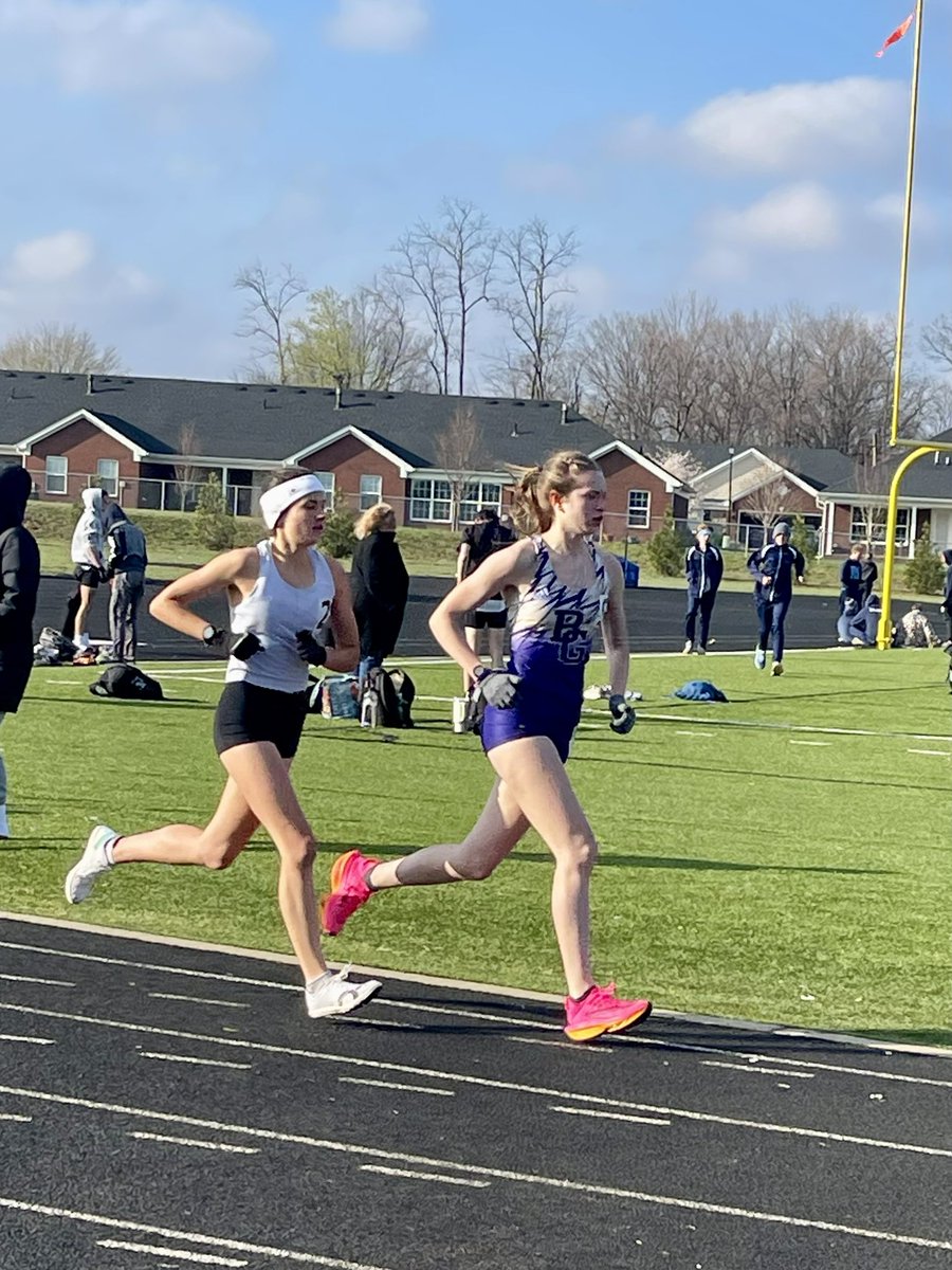 JR <a href="/KatHarris25/">Kathryn Harris</a> takes 2nd at the 5k Showdown in a blistering 18:04! 

This sets a new school outdoor 5k record previously held by Ciara Scott &amp; Kat is the 2nd fastest Purple girl EVER at 5k (including all XC results!) trailing only Madisyn Peeples. 

Congrats! <a href="/BGHSPurplesNews/">The Purple Spirit</a>