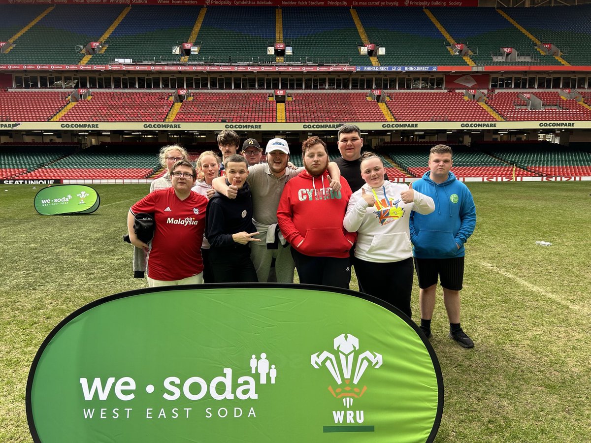 What did you do today? Well I played rugby on the principality stadium pitch. Dreams can come true. @CardiffWestern