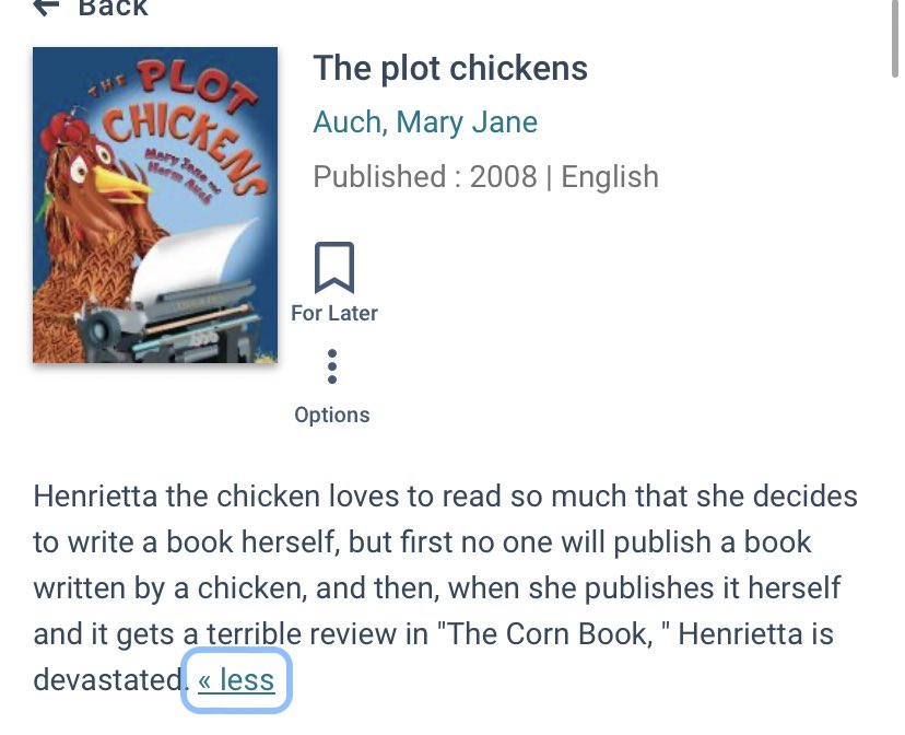 LibrasLibrary's tweet image. Excuse me I was looking up a totally different book on my library’s website and I think I have to go into the children’s room to grab this one bc 👌