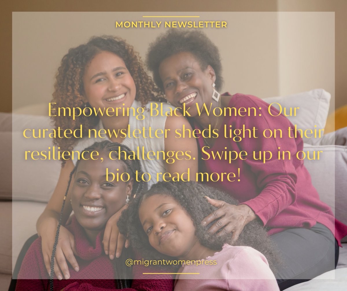 Discover the stories of Diane Abbott and Aya Nakamura. Let’s amplify Black women’s voices together! Read our latest newsletter now. 🔗 [Link in Bio] #MigrantWomenPress #BlackExcellence #Newsletter #BlackWomenVoices #Empowerment #BlackExcellence #MigrationMatters #StandTogether