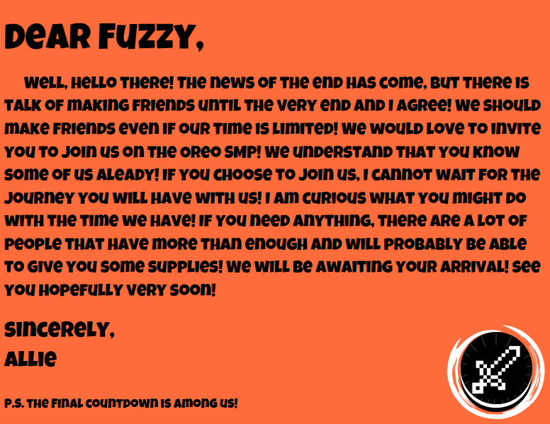 OreoSMP_'s tweet photo. Welcome @FuzzyYwormZ to the Oreo SMP! https://t.co/iaTEiQZAWS