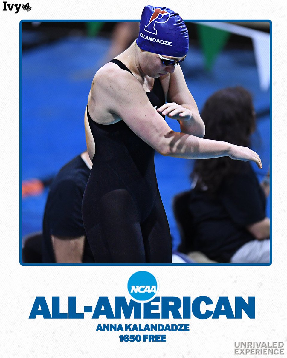 ALL-AMERICA STATUS. 

<a href="/PennSwimDive/">Penn Swimming & Diving</a>'s Anna Kalandadze finished 4⃣th in the 1650 free at the NCAA Championships with a time of 15:47.86 to earn All-America honors in the event for the second consecutive year. 🌿🏊‍♀️