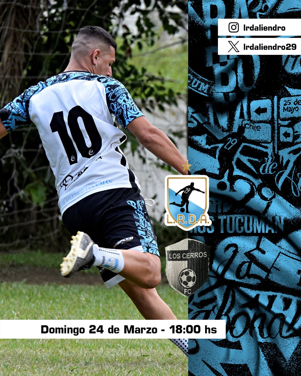 lrdaliendro29's tweet photo. π Β‘π£π₯π’Μπ«ππ π’ π£ππ₯π§πππ’!
β½ #TorneoDistrito
π Los Cerros FC
π Domingo 24/03
π 18:00
π El Distrito(F7)
#VamosRabonaππ€π https://t.co/iTwN5htf7p