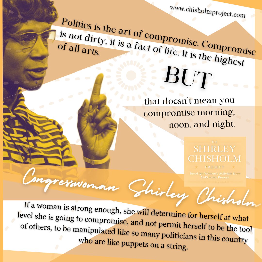 Shirley Chisholm ran for president to elevate a new kind of leadership, one that balanced pragmatism with her 'unbought & unbossed' ethics. Watch @participant's new film 'SHIRLEY' as an entryway into the life & philosophy of this legendary congresswoman. #quote #ShirleyNetflix