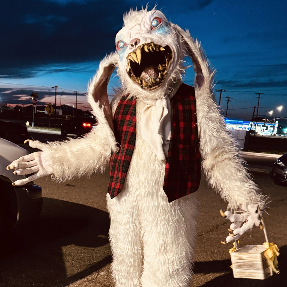 There's only TWO MORE NIGHTS to escape Peter Rottentail at All Saints  Lunatic Asylum in Apple Valley, CA! We had a great time finding  prize-filled eggs and navigating this spooky Easter haunt!, image size:1200x1200