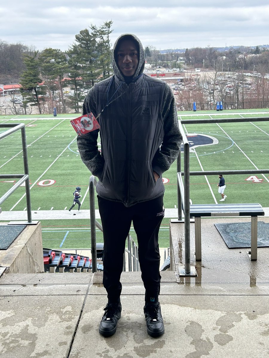 Had an amazing time at RMU Junior Day today! Dem’ boys compete up there 💯, Thank you for recognizing me and the invite! @80sCane57 @coachtyler34 @CoachMakrinos @RMUAthletics and Coach Holder!