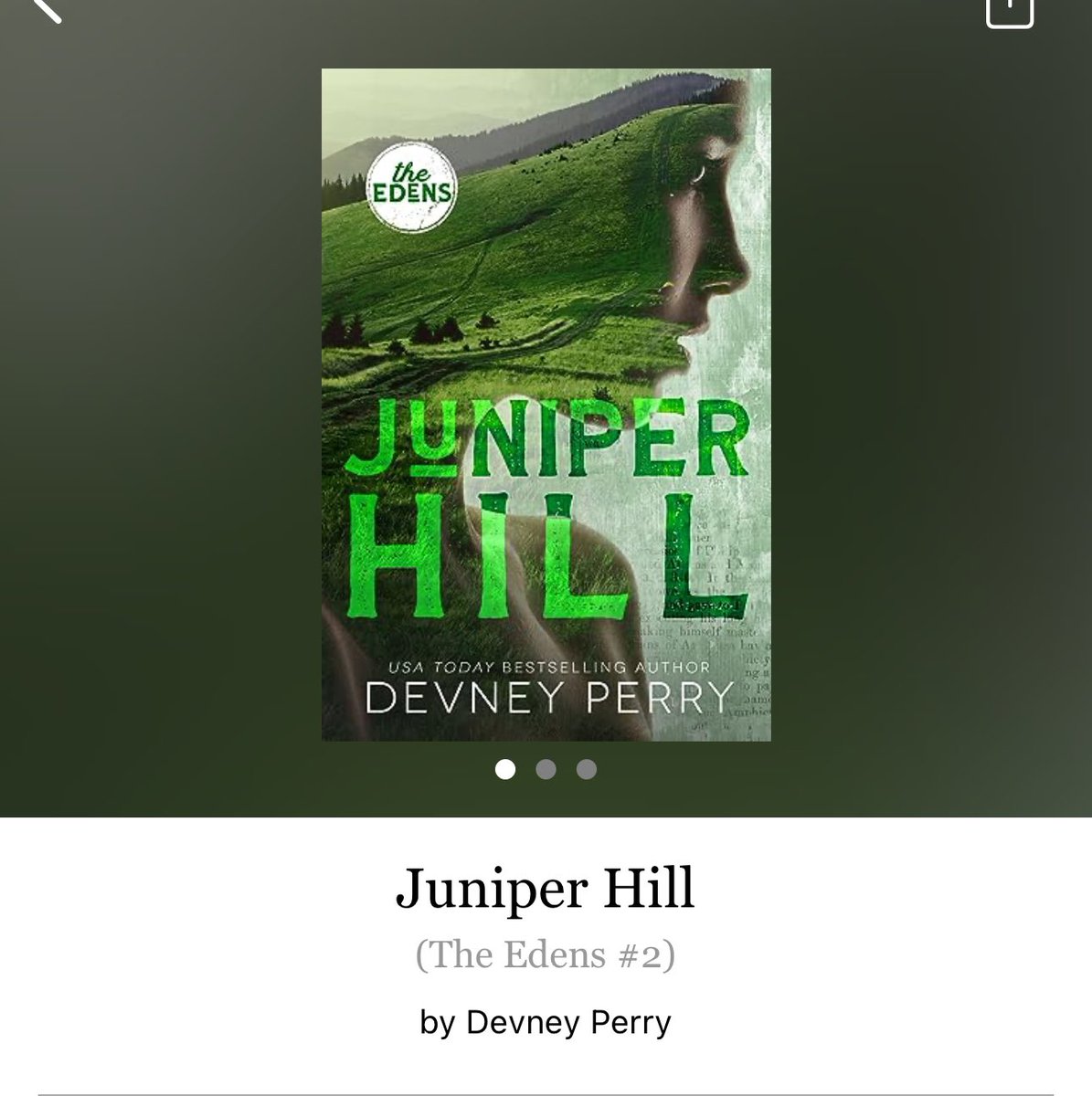 TaraDDonai's tweet image. Juniper Hill by Devney Perry 

#Juniperhill by #DevneyPerry #6102 #23chapters #313pages #251of400 #Series #book #13for4 #TheEdensSeries #Book2of6 #MemphisAndKnox #march2024 #clearingoffreadingshelves #whatsnext #readitquick