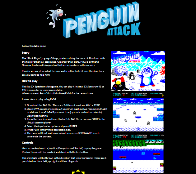 PatMorita's tweet photo. Soon.
#zxspectrum #penguinattack #mk1 @mojon_twins https://t.co/LZoUxVD6fP
