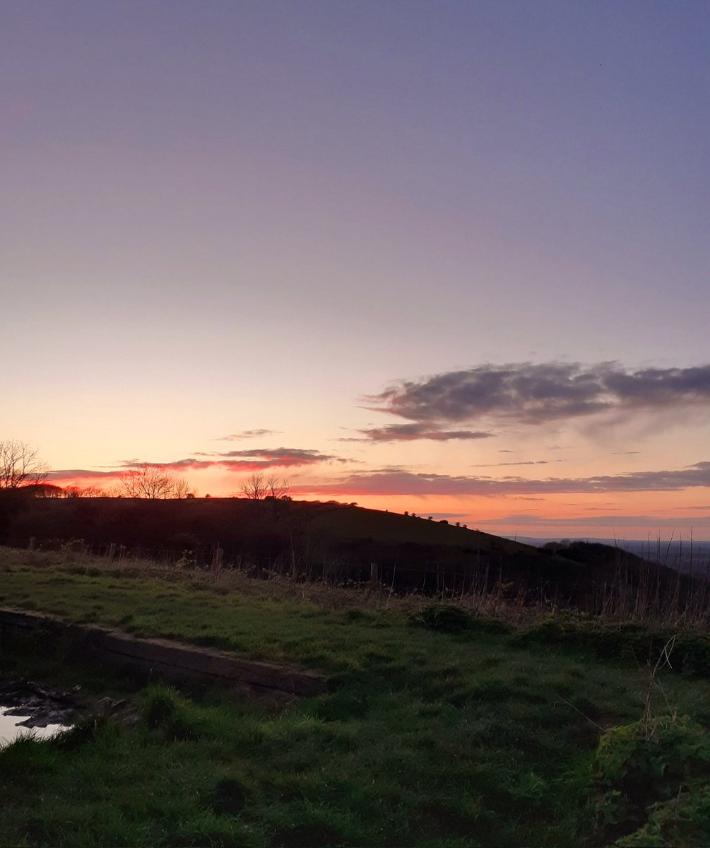 Tonight's Sunset from Devils Dyke