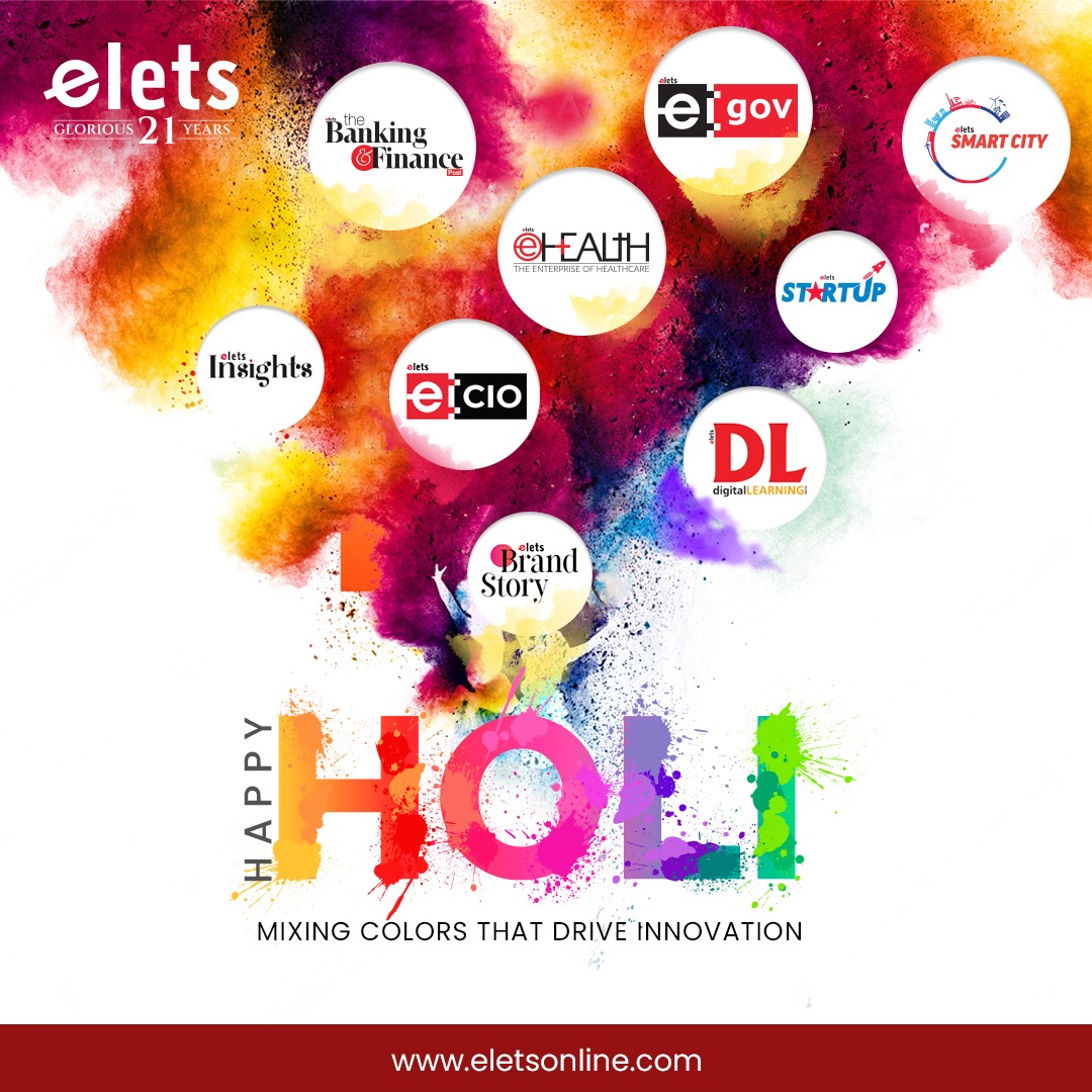 #HappyHoli from Elets Technomedia! May this festival of colours fill your lives with happiness, prosperity, and success! Let's embrace the spirit of collaboration, working hand in hand to bring innovative solutions to life across various sectors. #Elets21Years #EletsTurns21