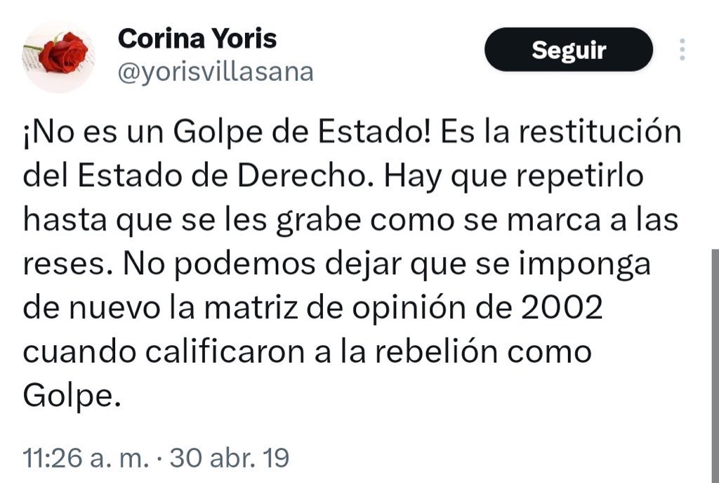 Ningún título sirve cuando odias a tu país, pides intervención militar de EEUU, y detestas a las mujeres de tu Patria. La misma Patria a la que “deseas gobernar” “Doctorísima” Corina Yoris, ¡Basta de su doble moral!.