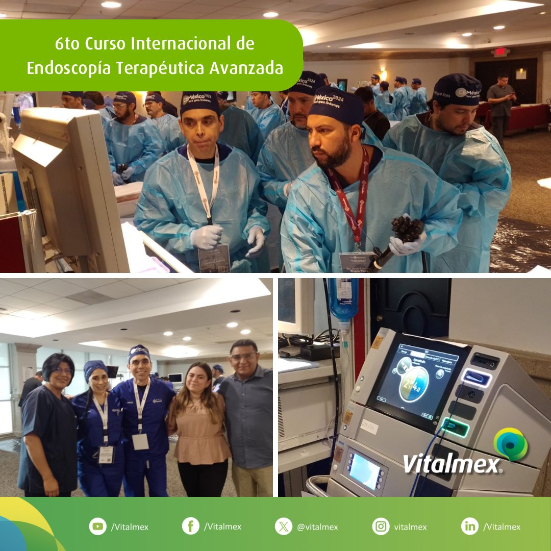 Vitalmex's tweet photo. El día de ayer inició el 6to Curso Internacional de Endoscopia Terapéutica Avanzada en Reynosa.

¡Estamos felices de participar en este curso intensivo de dos días con el Dr. Carames y la Dra. Cárdenas empleando nuestra tecnología Erbe! https://t.co/V0RbOpt6mN