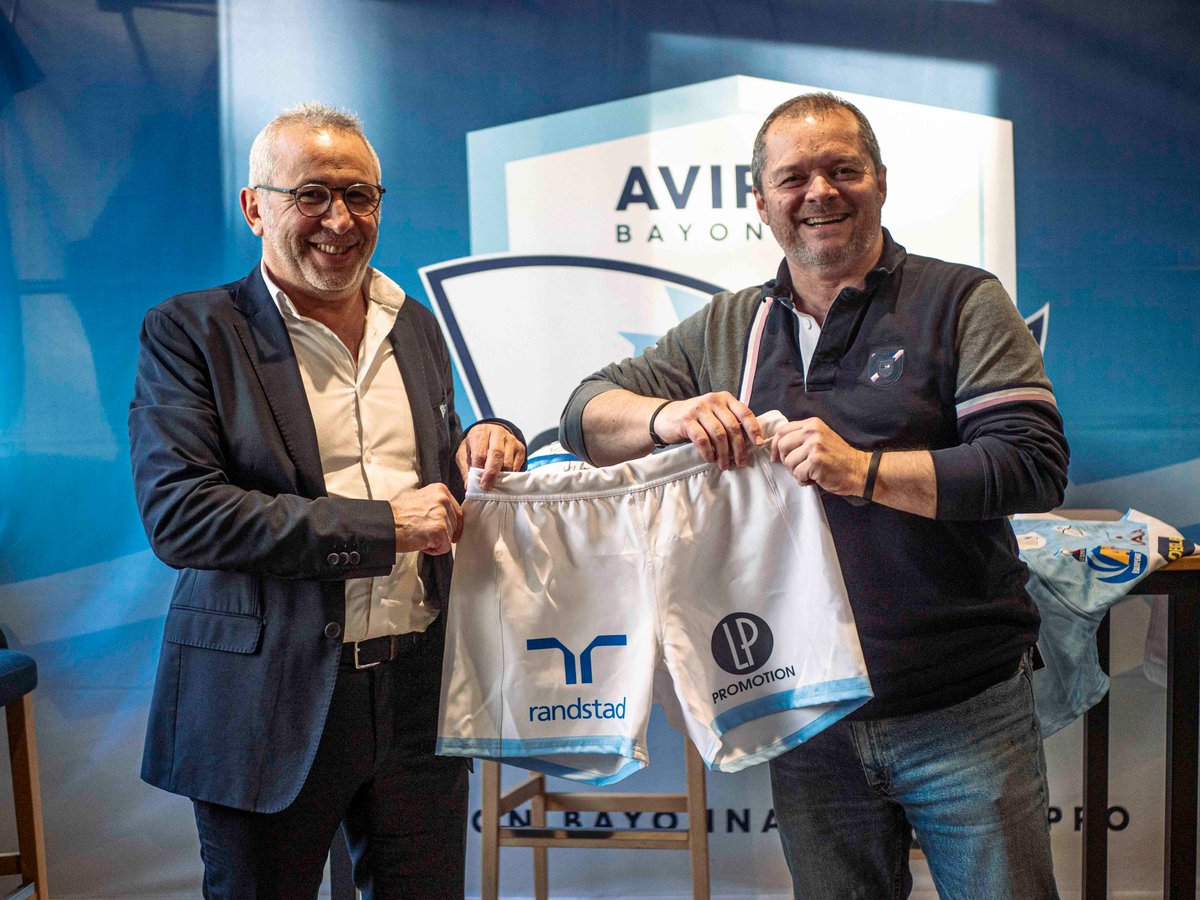 📢 Le Groupe Randstad France devient le partenaire officiel de @avironrugbypro 🤝 Déjà présent aux côtés du Club sur la saison 2023-2024, le groupe Randstad a souhaité renforcer son engagement en devenant Partenaire Officiel de l'Aviron Bayonnais.