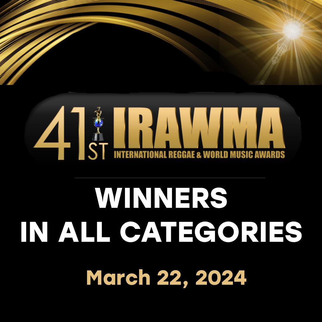 IRAWMA Last night a time was had at the 41st IRAWMA! Stay tuned for the official footage. The Winners List include: 1. Teejay (3) 2. Byron Messia (3) 4. Christopher Martin (2) 4. Sean Paul (2) 5. Pablo YG (2) Visit IRAWMA.com for the full winners list #IRAWMA