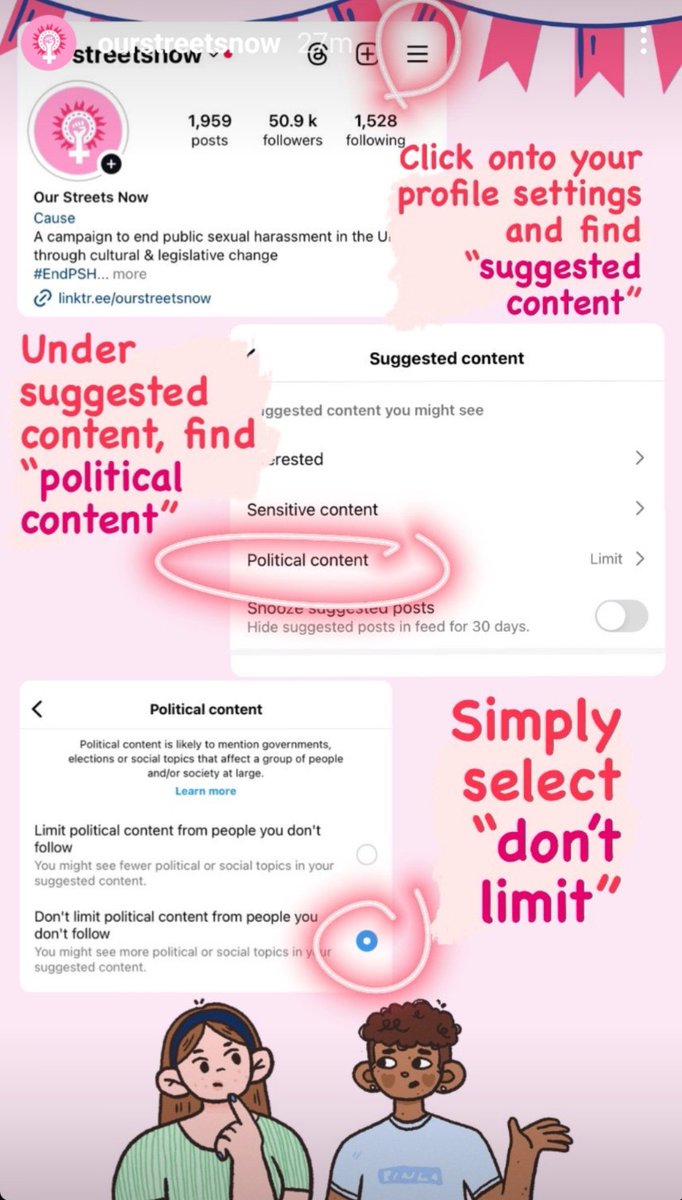 🌟Important news!!!🌟 Instagram is limiting the content you can see. Here's a quick fix guide telling you how to stay well informed ⬇️