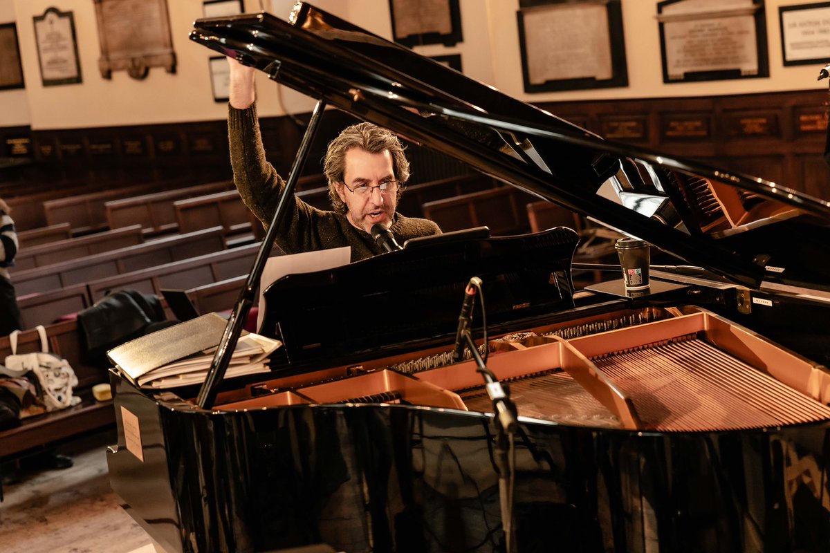 LJProds's tweet photo. The incredible Jason Robert Brown rehearsing ahead of his show tomorrow evening at London Palladium. 

For one-night-only, Jason will perform selections from his groundbreaking compositions, feat. special guests Cynthia Erivo &amp; Alfie Boe.

https://t.co/MHRIEPsLuw

📸 @dannykaan https://t.co/sA77Ofj38S