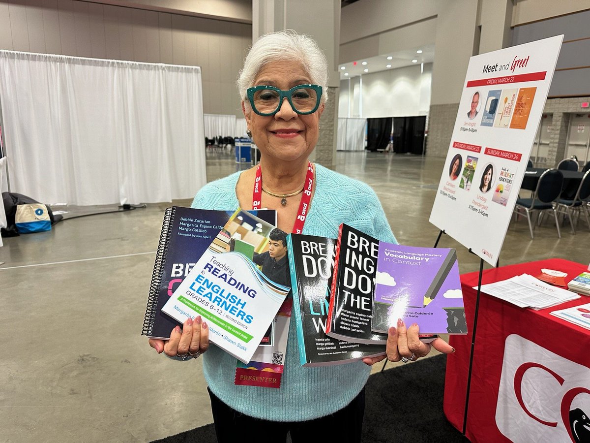 Look at all these books available at the @CorwinPress booth at #ASCD24! Can you guess what they have in common?