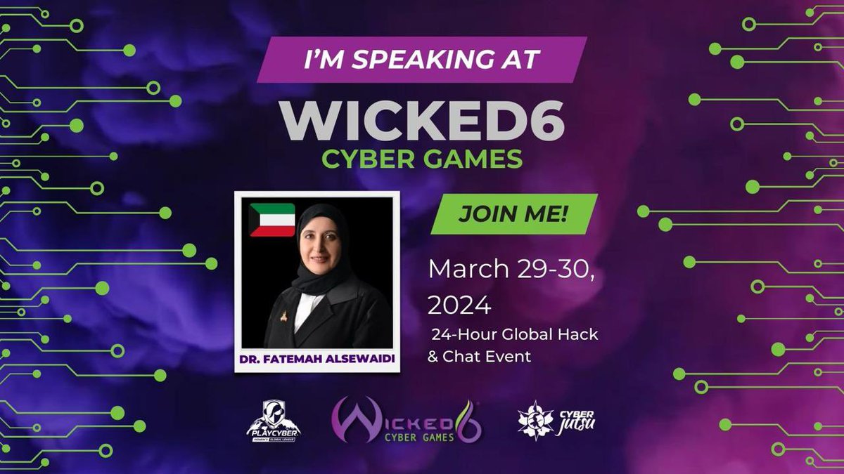 WiCSME's tweet image. 🛡️ #WiCSME Contributions in Supporting Wicked6  2024 - Global #Women&apos;s #Cyber League Event. 🛡️

Our @WiCSME #Mission in this World is to Build a Strong, dependable, and increasing network of Passionate #Female CyberSecurity Professionals in the #MiddleEast Countries.